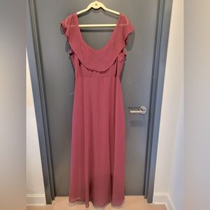 Birds Grey Jane Convertible Bridesmaid Dress